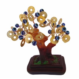 Feng Shui Import Money Tree with Evil Eye Jewels