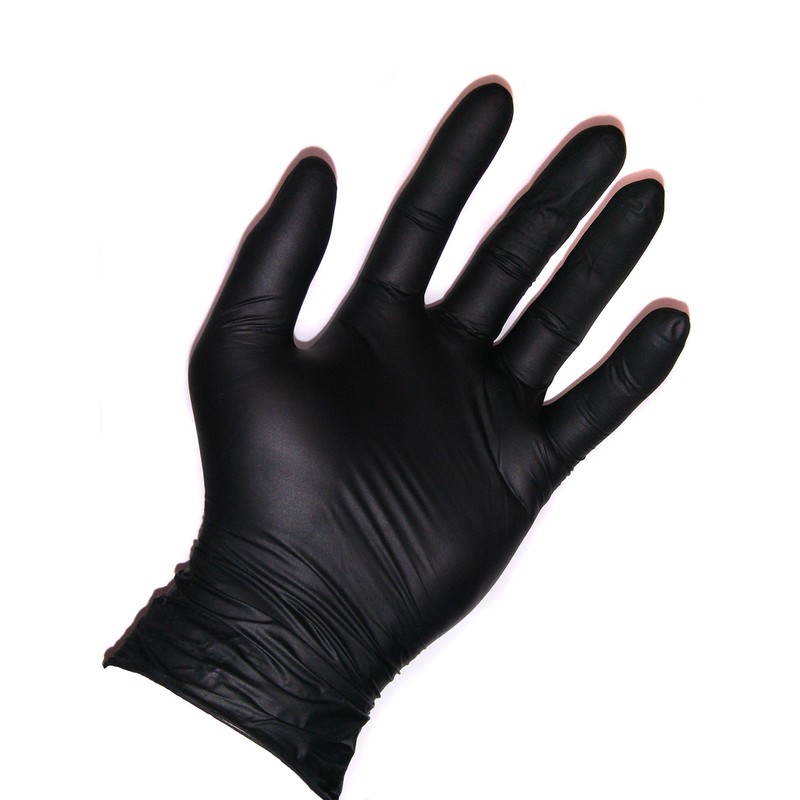 Bodyguards Black Nitrile Disposable Gloves GL897 Powder Free Tattoo Mechanic
