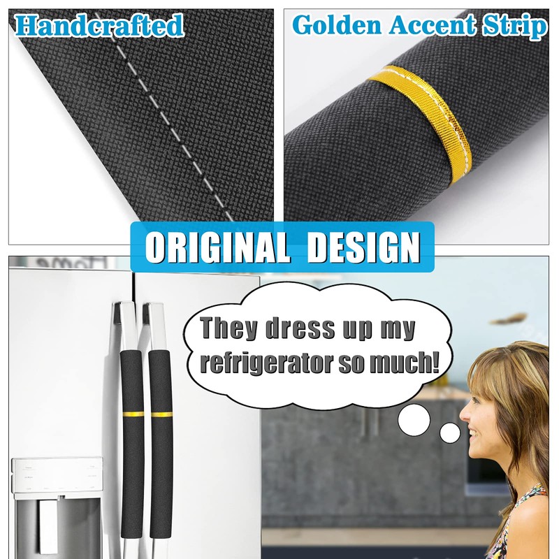 ELCOOR Refrigerator Handle Covers, 5PCS, Safeguard Your Kitchen and Appliances