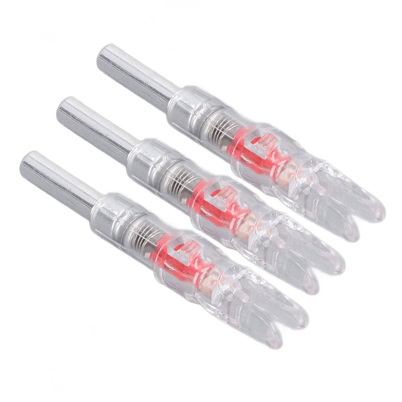 3PCS Lighted Nocks for Arrows Automatic Lighting 6.2mm Internal Diameter