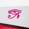 Transparent Decal Stickers of Egyptian Hieroglyphic Eye (Pink) Premium Waterproof