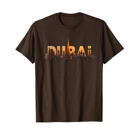 Dubai Skyline Burj Khalifa Cityscape Travel Souvenir Dubai T-Shirt
