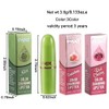 evpct 3Pcs Aloe Vera Strawberry Black Red Cherry Lip Balm