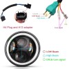 Bricologht 4PCS 7" LED Headlight & 4'' Fog Light Combo