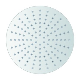 PULSE ShowerSpas 2001-250P Island Falls Stainless Steel Shower Head, Ultra Low-Profile, 10" (250mm), Polished Finish