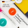 Spring Tape Measure 60 inch / 150 cm Black [