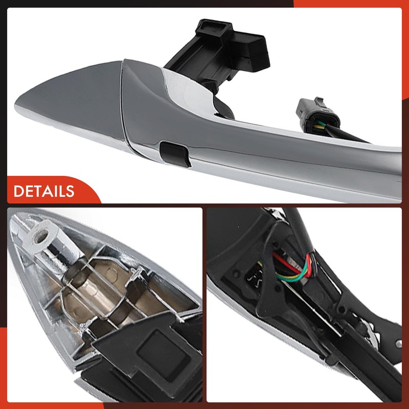 A-Premium Front Right Passenger Side Exterior Door Handle Compatible with