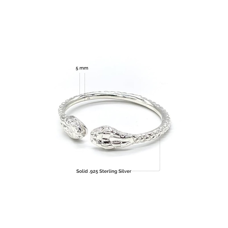 Better Jewelry Thick Snake Ends .925 Sterling Silver West Indian