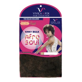 Vivica A Fox Hair Collection HKBK16-V Human Hair Afro Curl Kinky Bulk Extension, 280, 5.8 Ounce