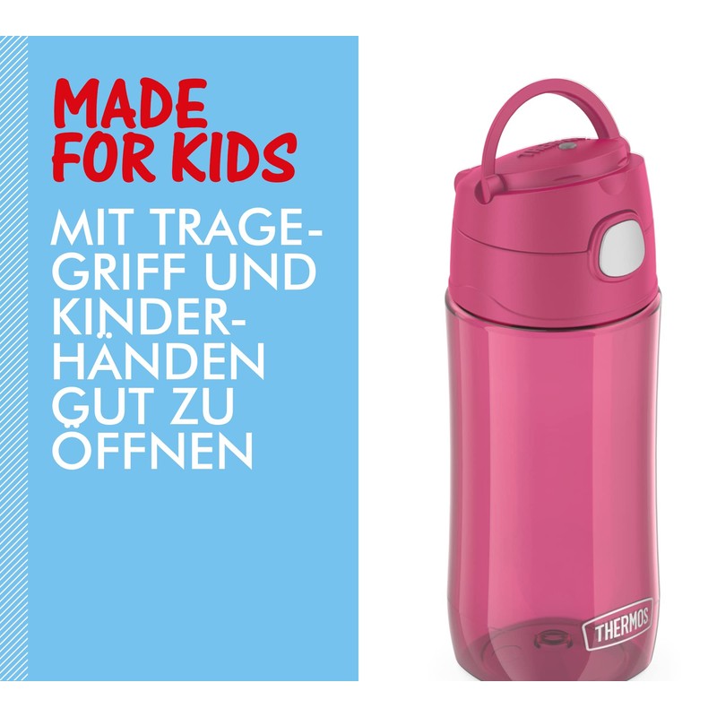 Thermos Kids Funtainer Tritan Bottle, Pink, Children's Drinking Bottle Made