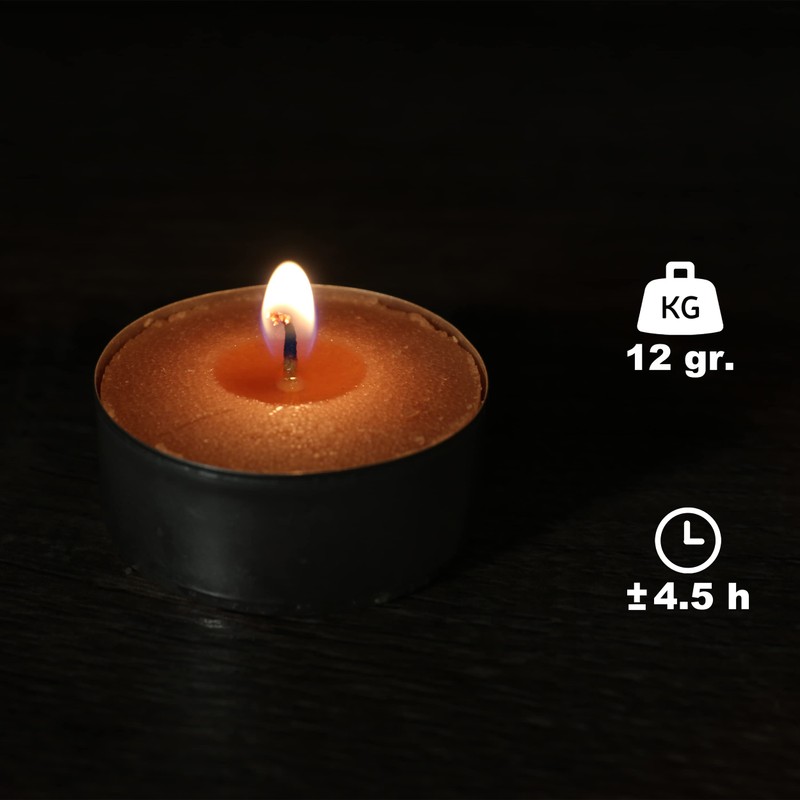 40 Stück Duftkerzen Teelichter Vanille Duft, Creme Duftteelichter Vanille