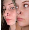 MODRSA Nose Rings Hoops Double Nose Ring for Single Piercing