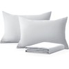 Moonlight Bedding Pillow Cases 2 Pack – Silver Pillowcases Envelope