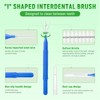 Annauiy 80 Stück Interdentalbürsten,Gemischt Größe 0,6/0,7/0,8/1,0-1,2mm-Für Zahnreinigung Zwischenräume,Zahnspangenreiniger,Zahnzwischenraumbürste,Häusliche Nutzung