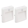 2 Pcs Plug in Night Light Mini Motion Sensor Night