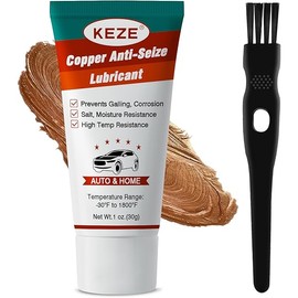 Keze Anti Seize Grease Copper Brakes Grease Lubricant Prevent Rust and Corrosion High Temperature Resistant Automotive Lubrication for Spark Plug Caliper Pin Bolts and Nuts, 1 Oz-1 Pack