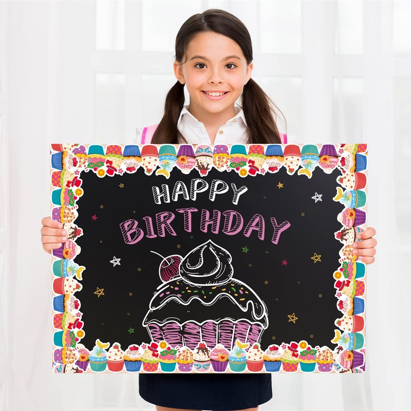 72 Feet Cupcake Border Birthday Bulletin Board Borders Trim for