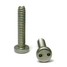 #6-32 x 1/2" Spanner Security Pan Head Tamper Resistant Machine Screws 18-8 Stainless Steel Qty 25