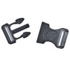 Paracord Planet Locking Black Contoured Curved Side Release Buckle with