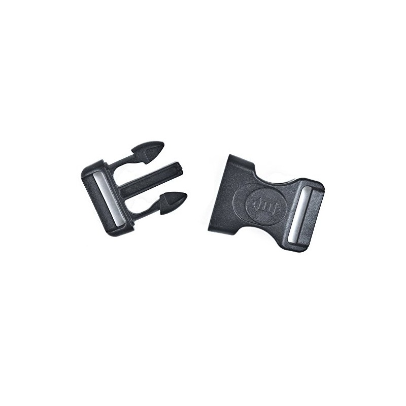 Paracord Planet Locking Black Contoured Curved Side Release Buckle with