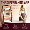 Superbaking Sourdough Starter Jar, Beginner Sourdough Starter Kit, 34oz Wide