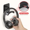 Liboer Headphone Wall Mount Mini Headphone Hook Holder with Strong