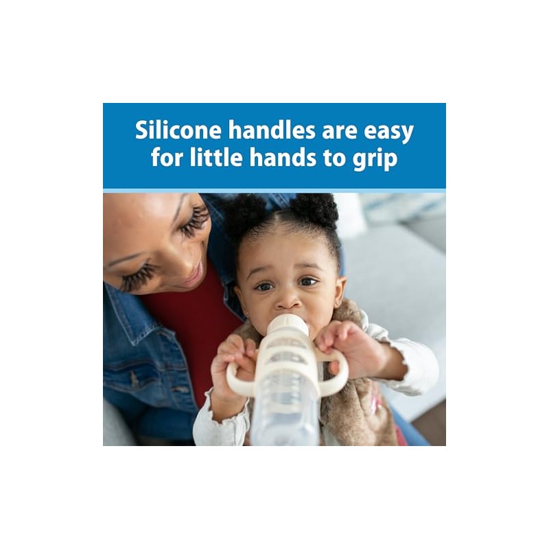 Dr. Brown's Milestones Narrow Sippy Spout Bottle with 100% Silicone