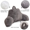Aimuan Reading Pillow Bed Rest Pillow with Arms Rabbit Fur