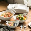 Gomakren Serving Bowls with Handles, Serving Dishes, Porcelain Salad Bowls