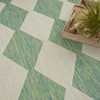 Nourison Positano Indoor-Outdoor Blue Green 8' x 10' Area Rug,