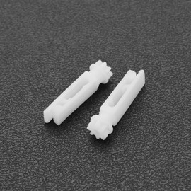 VGOL 40PCS (20 Sets) White Blind Stems Vertical Blinds Curtain Accessories Stems and Gears for Vanes Carrier of 3-1/2 Inch or 5 Inch Vertical Blinds Components Used for Headrail