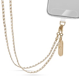 X-Lounge Crossbody Phone Strap Detachable Phone Chain Strap Crossbody Phone Lanyard Chain Lightweight Phone Chain Wristlet for Women Fashion Cell Phone Chain Strap with Clear Phone Tether Tabs