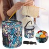 2Pcs Storage Bag 600D Oxford Cloth Printing MultiPocket Hand Strap