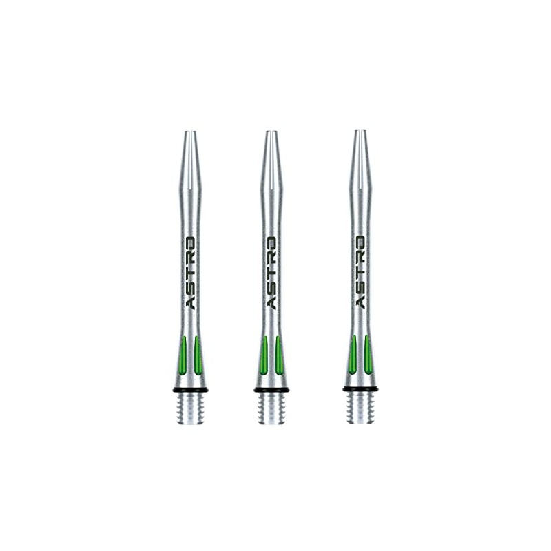 WINMAU Astro Aluminium Green Intermediate Dart Stems (Shafts) - 1