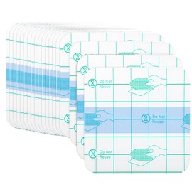 BOHUIZ Tattoo Aftercare Bandage, 50Pcs Waterproof Bandages for Swimming 6 x 6 cm Waterproof Bandages Post Surgical Transparent Film Dressing Second Skin Tattoo Cover Up Tape for Swimming Shower Skin