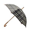 Rainbrella Classic Auto Open Umbrella with Real Wooden Hook Handle,
