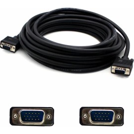 UD_AddOn 5-Pack of 15ft VGA Male to Male Black Cables with 3.5mm Audio Inputs