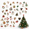 45Pcs Christmas Charms, Mini Christmas Tree Decorations Creative Xmas Hanging