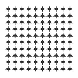 100Pcs 4L Pressure Compensating Drip Emitters Detachable Irrigation Dripper Nozzle for 4/7 Hose