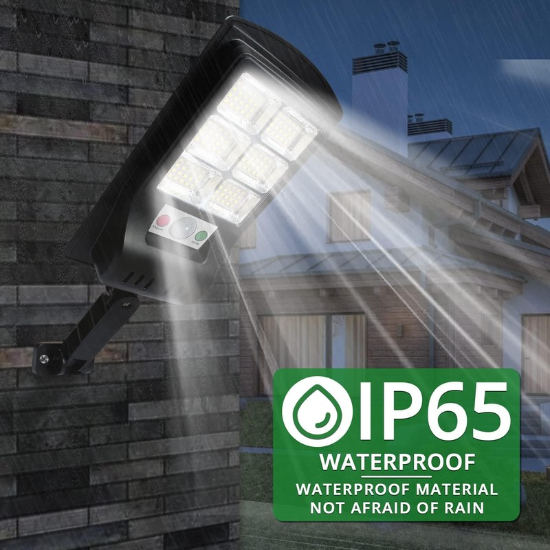 Duewot Solar Lights Outdoor, 6 Pack 1000 Lumens Motion Sensor