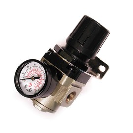 Primefit R3802G Intermediate Air Regulator with Steel-Protected Gauge at 100-PSI, 3/8-Inch NPT