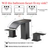Bathroom faucets 3 Hole Widespread Modern Bathroom Sink Faucet 8