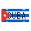 Cuba Flag License Plate - Embossed Metal Cuban Car Tag