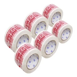Set 6 Pzs Cinta Adhesiva De Empaque Frágil 48x150 Premium.                                                                                            