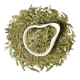GOARTEA 100g / 3.5oz Top Grade Xihu Longjing Green Tea Dragon Well Dragonwell Spring Green Tea Loose Leaf Chinese West Lake Long Jing Tea