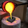 SEWOART Heart-shaped graphite mould, melting mould for gold, silver, copper,