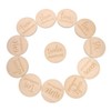 Kisangel 12 pcs Monthly Milestone Signs Wooden Round Markers for