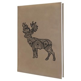 Deer with Mandala Antlers Notebook - Embellished Artwork Ideal for Wildlife Enthusiasts and Nature Lovers