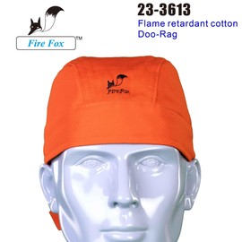 Weldas® Fire Fox™ Flame Retardant Cotton Doo-Rag, Stylish and Cool Look Head Protection for Professionals Especially for Welders, 23-3613, Welding Cap, One Size fits All, Safety Orange