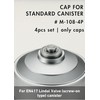 CAMPINGMOON 4pcs Cap for Camping Gas Fuel Canister with EN417